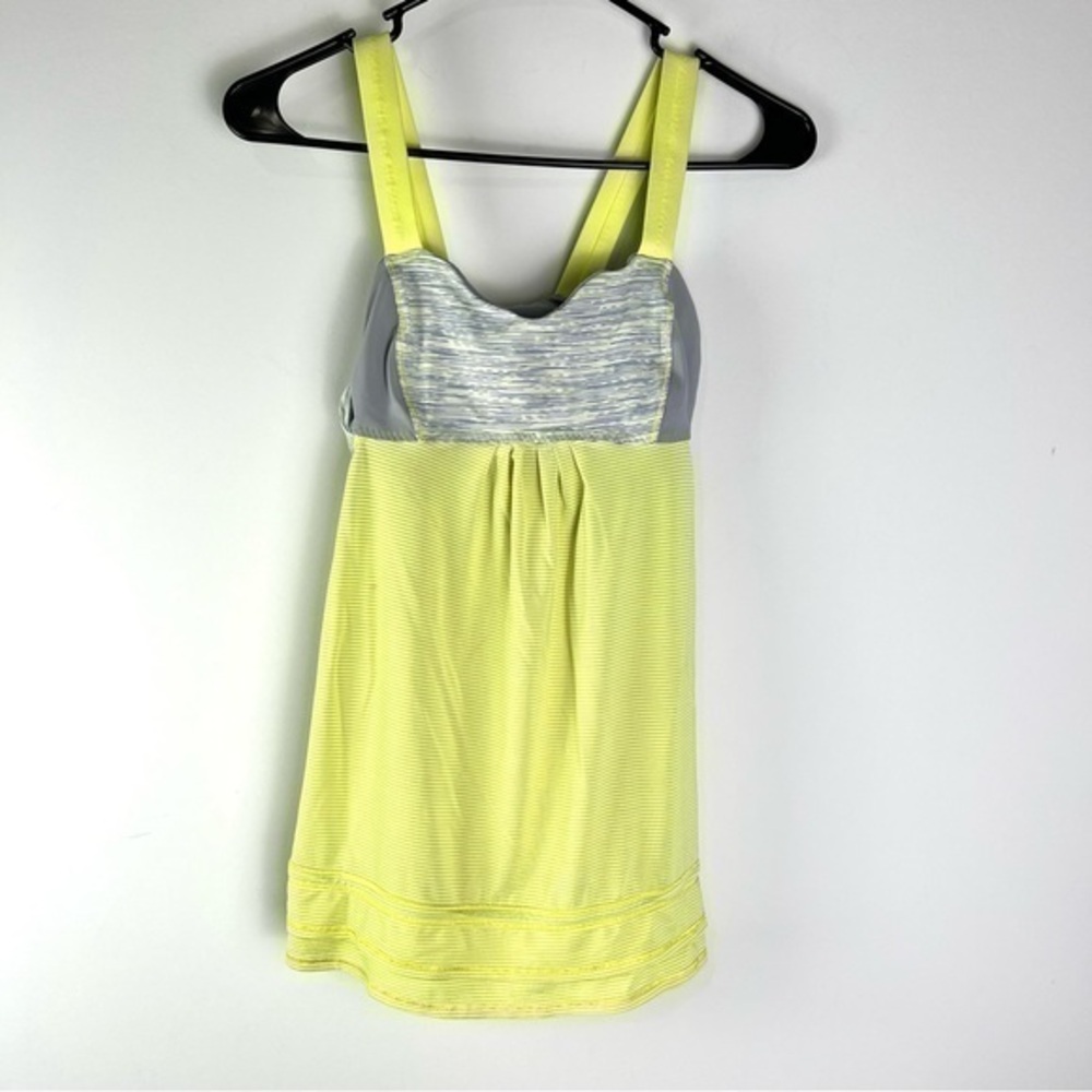 lululemon athletica Yellow and Gray Strappy Tank